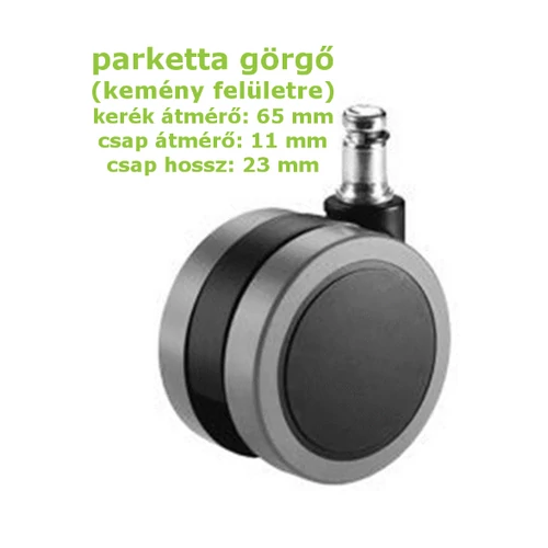 Nagy méretű kímélő parketta görgő kemény felületre d.65/P.11